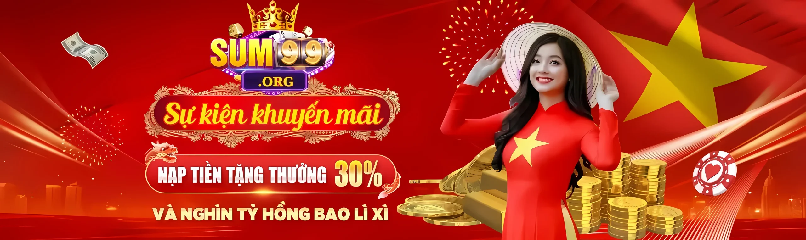 Cổng game Sum99 khuyến mãi khủng lên đến 30%